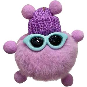 Бархатный small coal ball милый и креативный коллекционный игрушка плюш универсальный кулон 8см высота ROUERXIONG, Taro Color