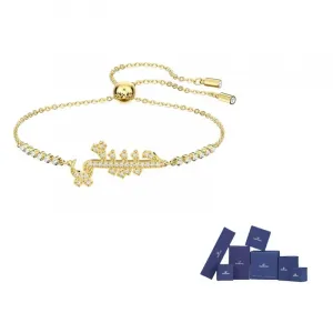 Swarovski Символический браслет любви белый/золотистый