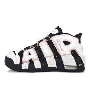 Nike Кроссовки баскетбольные Air More Uptempo Ink Splatter Pink Glow Mid top Vintage женские Flesh Pink