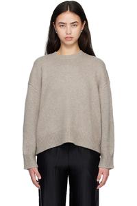 Loulou De Saison Свитер оверсайз из кашемира цвета таупе