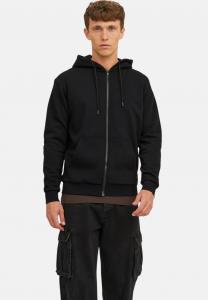 Толстовка на молнии Jack & Jones JJEBRADLEY HOOD, цвет Black