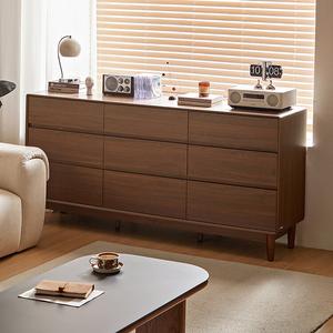 Lin'S Home Furnishing Комод 178х85 см для гостиной из массива дерева, серия Yu Ye UM4E, 9 ящиков