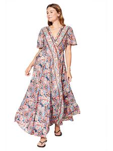 Платье темно-синего/красного цвета Aller Simplement