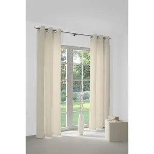Штора ILSENBURG, с люверсами, 1 шт. Wirth, кремовый