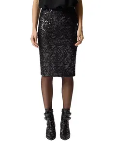 Юбка с пайетками Pappacieca Pinko, черный