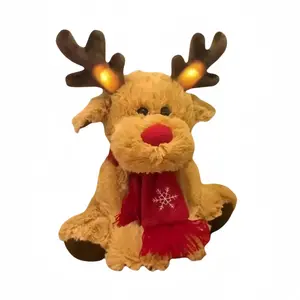 Очаровательные рождественские олени плюшевые куклы высотой 30 см OU DI PIG