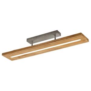 Светодиодный потолочный светильник Trio Brad, частично массив сосны / алюминий - 1 пламя