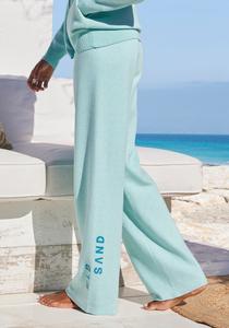 Тканевые брюки Elbsand Regular Pants, цвет turquoise/mottled blue