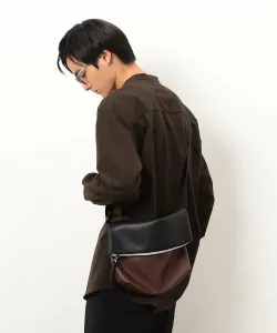 Двухцветная сумка через плечо Comme Ca Ism, цвет Black X Brown