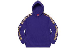 Металлический ребристый худи с капюшоном Supreme, экрю