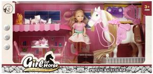 Mega Creative, Лошадь плюс аксессуары плюс кукла 14 см, 498763