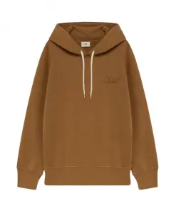 Худи с логотипом в тон ткани Autry, коричневый