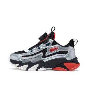 Низкие детские беговые кроссовки Kids' BIG WASP, черный серебряный