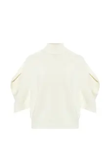 Свитер с пышными рукавами Issey Miyake, бежевый