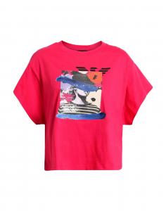 Футболка Giorgio Armani, пурпурный