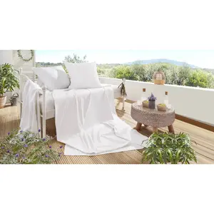 Постельное белье Primera «Летний комплект Stone-Washed, наволочка + ткань», (2 шт.), идеальное решение для жарких ночей, белый