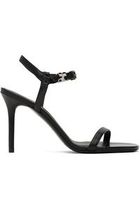 Босоножки на каблуке Ac Courrèges, черный