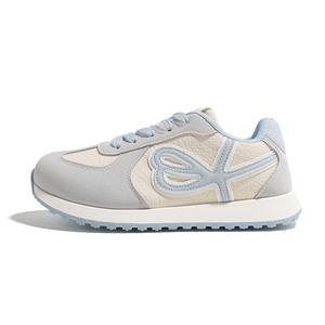 Износостойкие и легкие низкие повседневные кроссовки Women's HUANQIU, бежевый синий