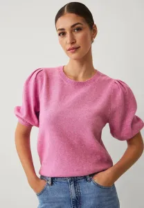 Mit puffärmeln. basic tshirt Ellos Collection, Light Red