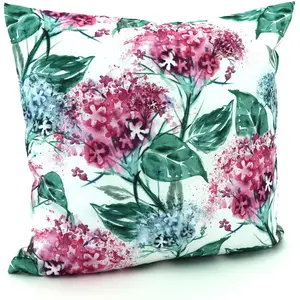 Наволочка Акварель с эффектом лотоса, сад, цветы, подушка, без наполнителя Weckbrodt, Multi