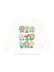 Толстовка с цветочным принтом Stella McCartney Kids, белый