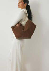 Сумка-шоппер NA-KD BIG TRIANGULAR, Dk Brown/Brown