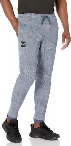 Under Armour мужские джоггеры Rival Terry Printed, (465) Harbor Blue/Onyx White