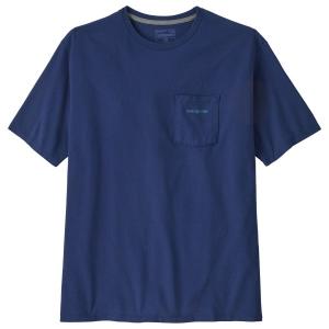 Футболка с логотипом и карманом для досок с короткими рукавами, ответственная за безопасность Patagonia, синий