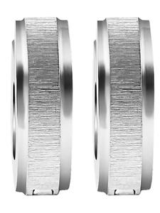 Adeliás Женские серьги - серьги-кольца на шарнирах из нержавеющей стали серебристого цвета