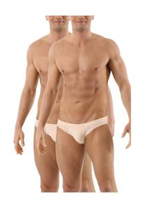 Трусы двойные лазерная резка без подгибки облегающие Albertkreuz, бежевый