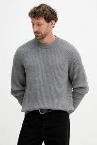 Шерстяной свитер Boss Orange, серый