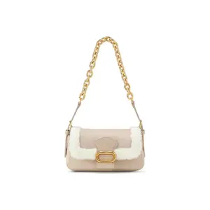 Женская сумка через плечо на одно плечо малого размера разноцветная CHARLES&KEITH, бежевый