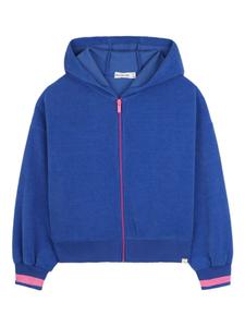 Billieblush толстовка на молнии с капюшоном, синий