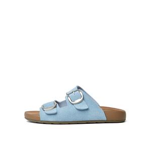 Женские тапочки-слайды с резиновой подошвой, устойчивые к истиранию PT'SON, Cream White