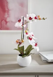 Домашнее дело искусственная орхидея "Эрнестина", искусственное растение, в горшке Home affaire 42 см, розовый