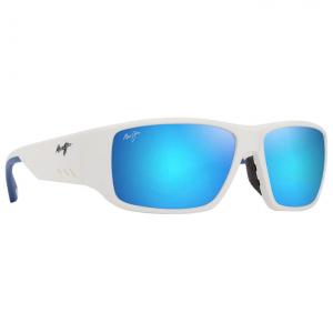 Солнцезащитные очки keha asian fit blanc mat bleu hawaï минеральные супертонкие Maui Jim