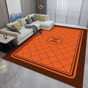 Saipos Ковер 90х180 см из полиэстера для гостиной/спальни, оранжевый, H-Feel, New Trendy Brand