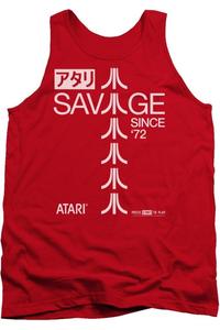 Atari Savage 72 мужская майка Gildan, красный