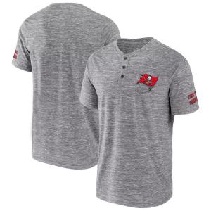 Мужская футболка NFL x Darius Rucker Collection от Fanatics Heathered Grey Tampa Bay Buccaneers Slub Henley