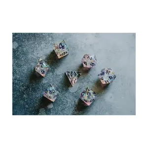 Полисет — Небесный осколок (7), Dice - Sharp Edge Resin (Easy Roller Dice)