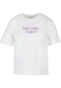 Футболка с принтом BAD IDEA  Mister Tee, белый
