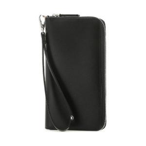 Кожаный кошелёк унисекс чёрный MONTBLANC