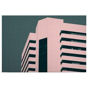 Картина на холсте A.S. Création Haus Skyscraper II цвет pink/grün