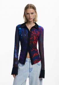 Блуза Desigual Button-down blouse, Blue