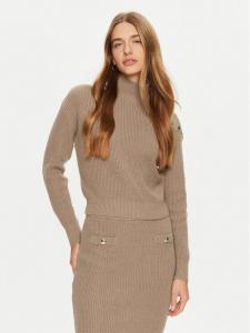 Свитер с высоким воротником обычного кроя Guess, бежевый