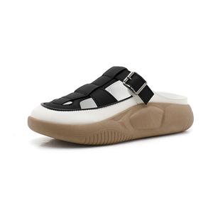 Тихие нескользящие тапочки с закрытым носком для женщин NMR, черный