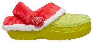 Кроссовки The Grinch x Crocs Classic Lined Clog Toddler, зеленый