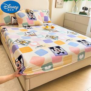 Disney Простыня на резинке 180х200 см, детская, из молочного велюра, с принтом Mickey Mouse