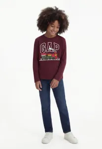 Футболка с длинными рукавами с логотипом babygap Gap, Tuscan Red