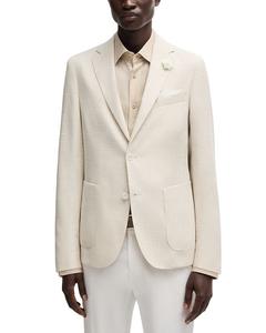 Хенри Слим Фит Спортивный Пиджак BOSS, слоновая кость/кремовый